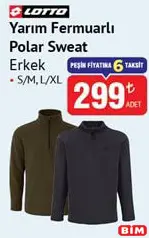 LOTTO YARIM FERMUARLI POLAR SWEAT fiyat ve kampanya bilgisi